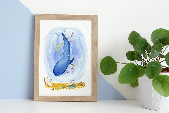 A Whale Called Wilbur Art Print